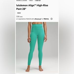 lululemon Align™ High-Rise Pant 28"